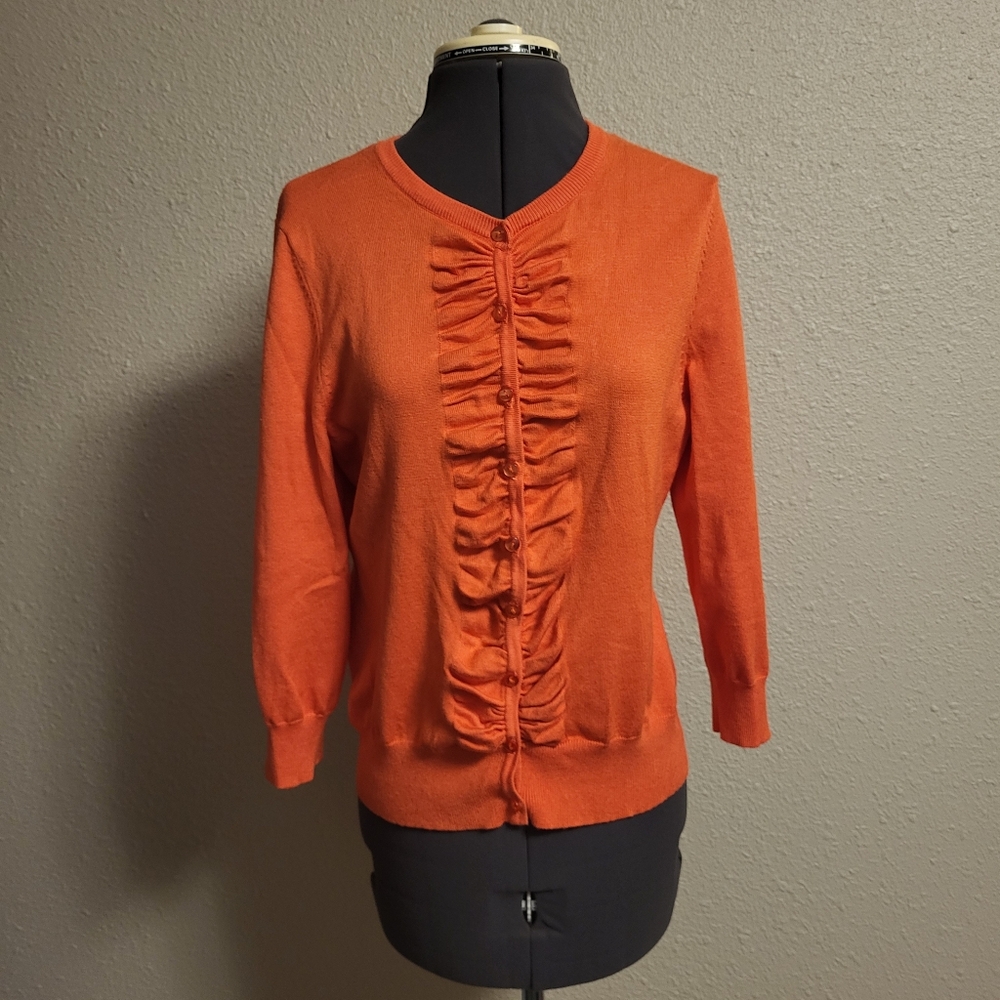 Debbie Morgan Coral Cardigan Sweater Size Medium